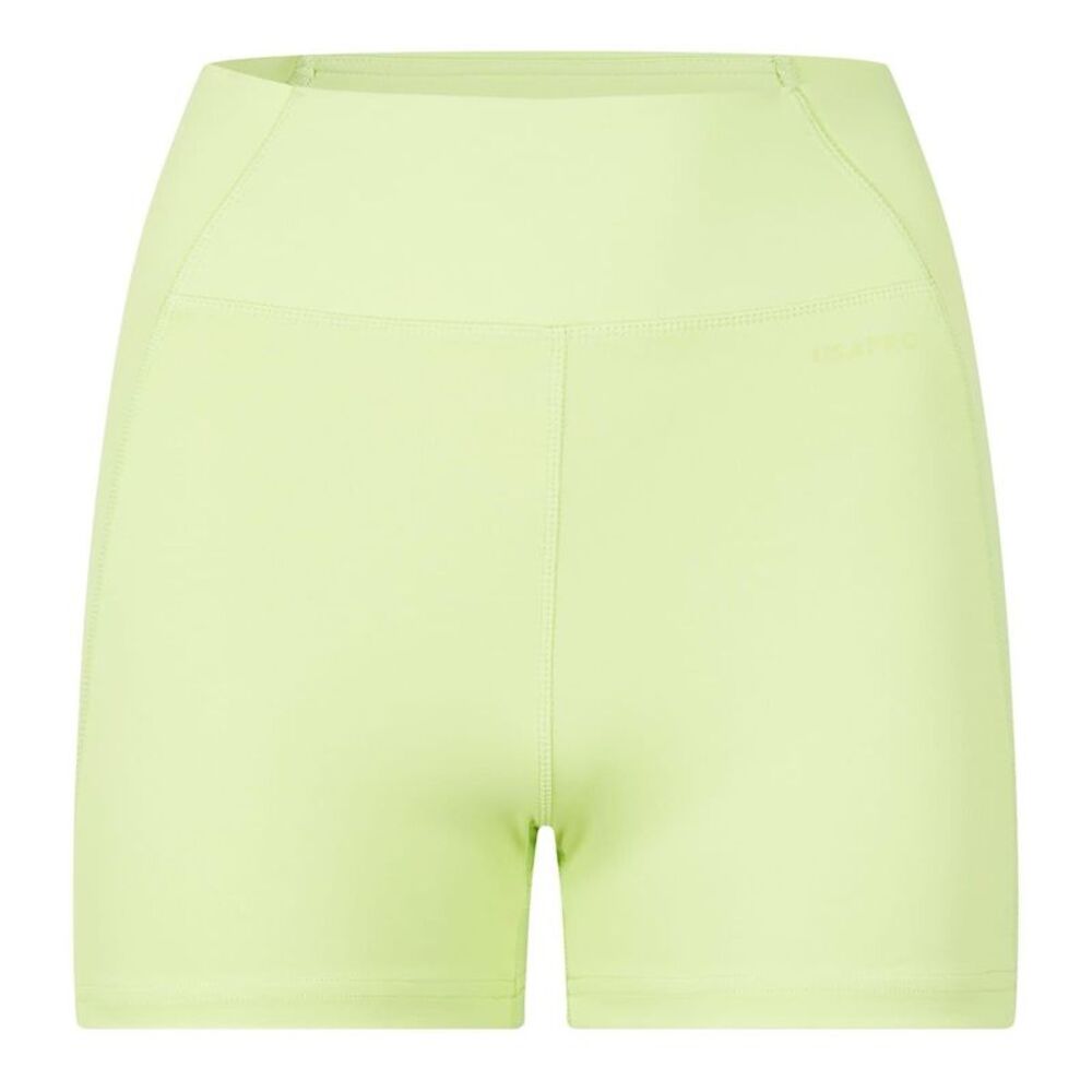 USA Pro Womens/Ladies Opaque Mini Shorts / Lime Green